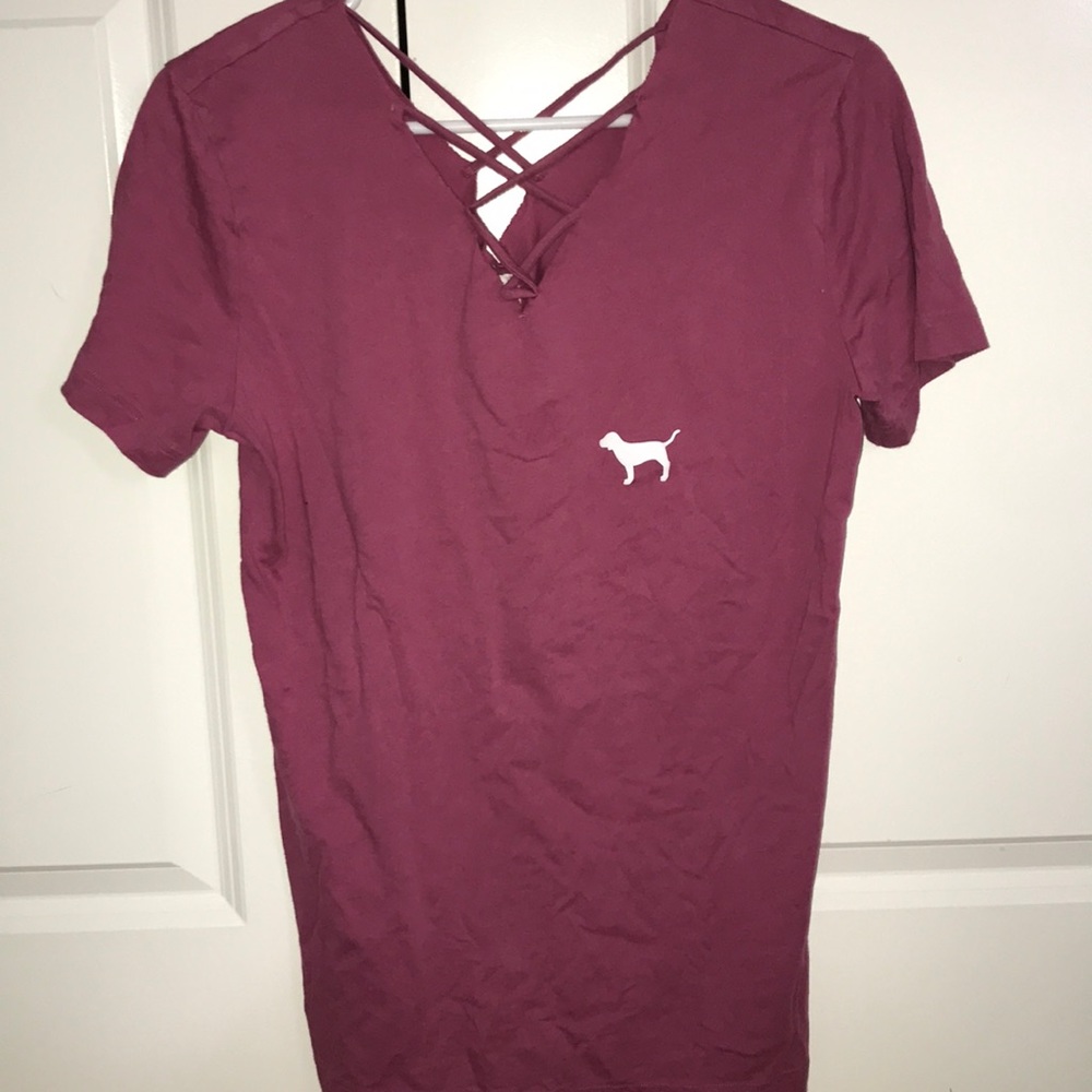 Magenta Pink Logo Tee